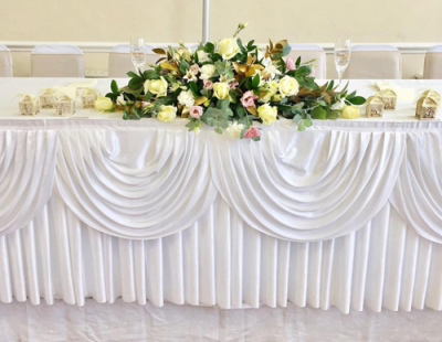 Carblooms Wedding Table Arrangement