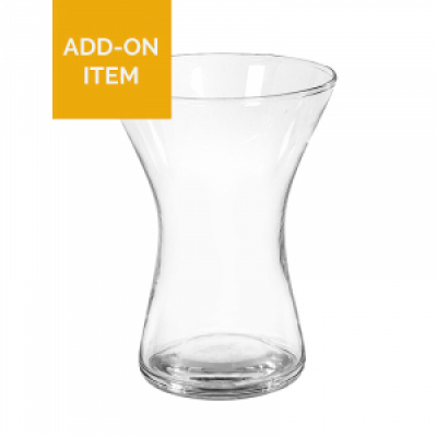 Glass Vase - A welcomed addition to any flower delivery, add an elegant glass vase to your order and leave a lasting impression. (Design may vary)
